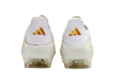 Adidas F50 Elite FG Firm Ground Soccer Cleats - White/Gold