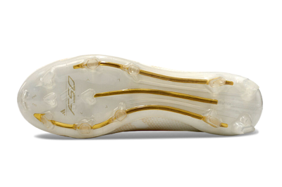 Adidas F50 Elite Laceless FG Firm Ground Soccer Cleats - White/Gold