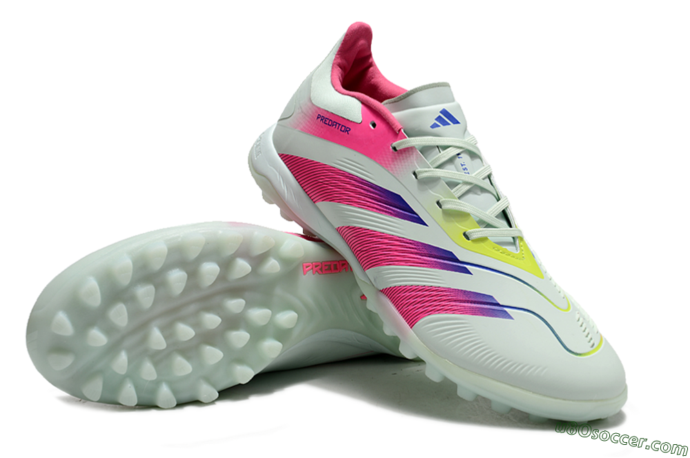 Adidas Predator 24 Elite TF Artificial Turf Soccer Shoes - Jade/Pink/Purple 3