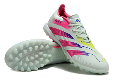 Adidas Predator 24 Elite TF Artificial Turf Soccer Shoes - Jade/Pink/Purple