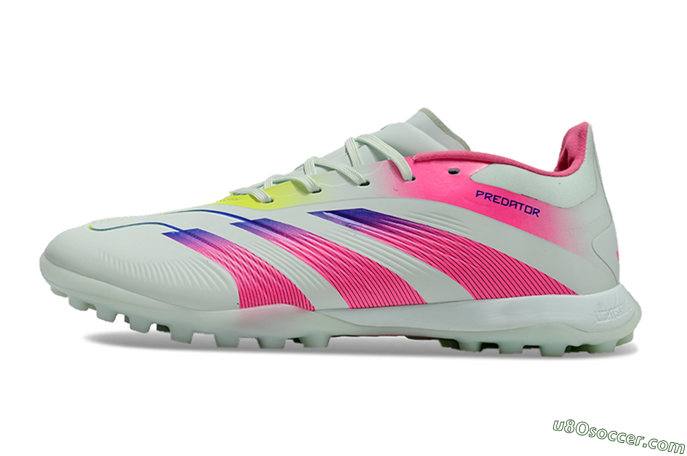 Adidas Predator 24 Elite TF Artificial Turf Soccer Shoes - Jade/Pink/Purple 2