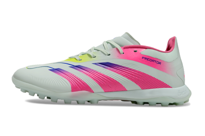 Adidas Predator 24 Elite TF Artificial Turf Soccer Shoes - Jade/Pink/Purple