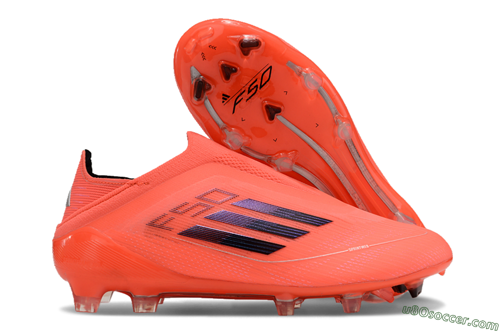Adidas F50 Elite Laceless FG Firm Ground Soccer Cleats - Red/Blue/Silver 1