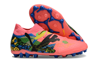 Puma Future Ultimate MG Multi Ground Soccer Cleats - Red/Blue/Yellow/Green
