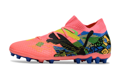 Puma Future Ultimate MG Multi Ground Soccer Cleats - Red/Blue/Yellow/Green