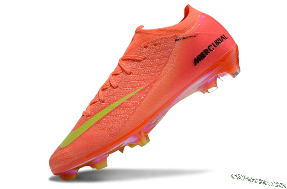 Nike Air Zoom Mercurial Vapor 15 Elite FG Firm Ground Soccer Cleats - Red/Yellow/Black 5