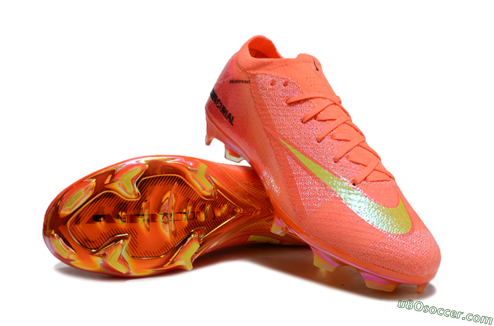 Nike Air Zoom Mercurial Vapor 15 Elite FG Firm Ground Soccer Cleats - Red/Yellow/Black 3