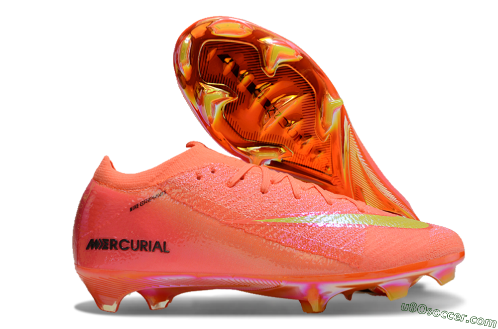 Nike Air Zoom Mercurial Vapor 15 Elite FG Firm Ground Soccer Cleats - Red/Yellow/Black 1