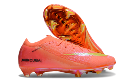 Nike Air Zoom Mercurial Vapor 15 Elite FG Firm Ground Soccer Cleats - Red/Yellow/Black