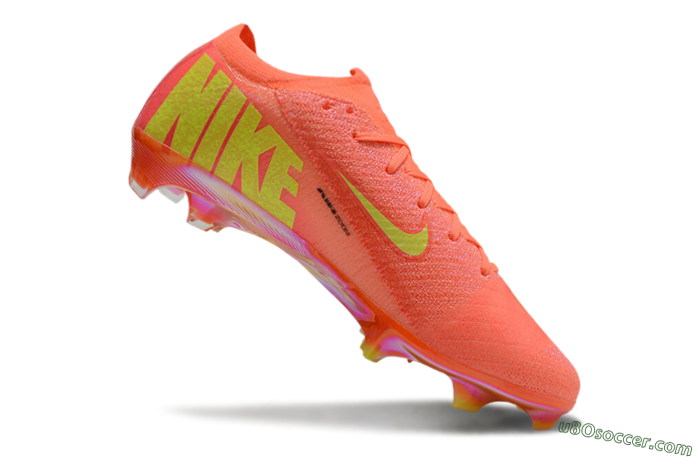 Nike Air Zoom Mercurial Vapor 15 Elite FG Firm Ground Soccer Cleats - Red/Yellow/Black 4