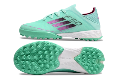 Adidas F50 Elite TF Artificial Turf Soccer Shoes - Jade/Purple/White