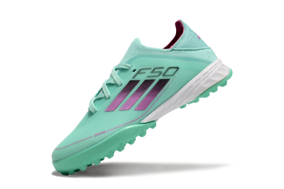 Adidas F50 Elite TF Artificial Turf Soccer Shoes - Jade/Purple/White