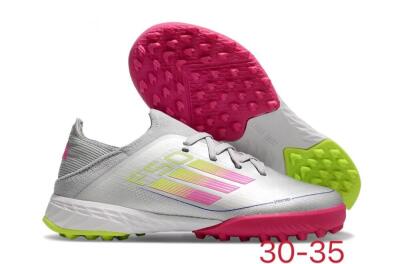 Adidas F50 Elite TF Artificial Turf Soccer Shoes - Silver/Pink/Yellow
