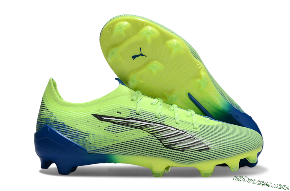 Puma Ultra Ultimate FG Firm Ground Soccer Cleats - Yellow/White/Blue 1