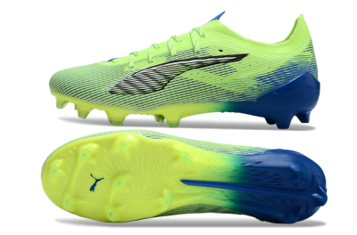 Puma Ultra Ultimate FG Firm Ground Soccer Cleats - Yellow/White/Blue