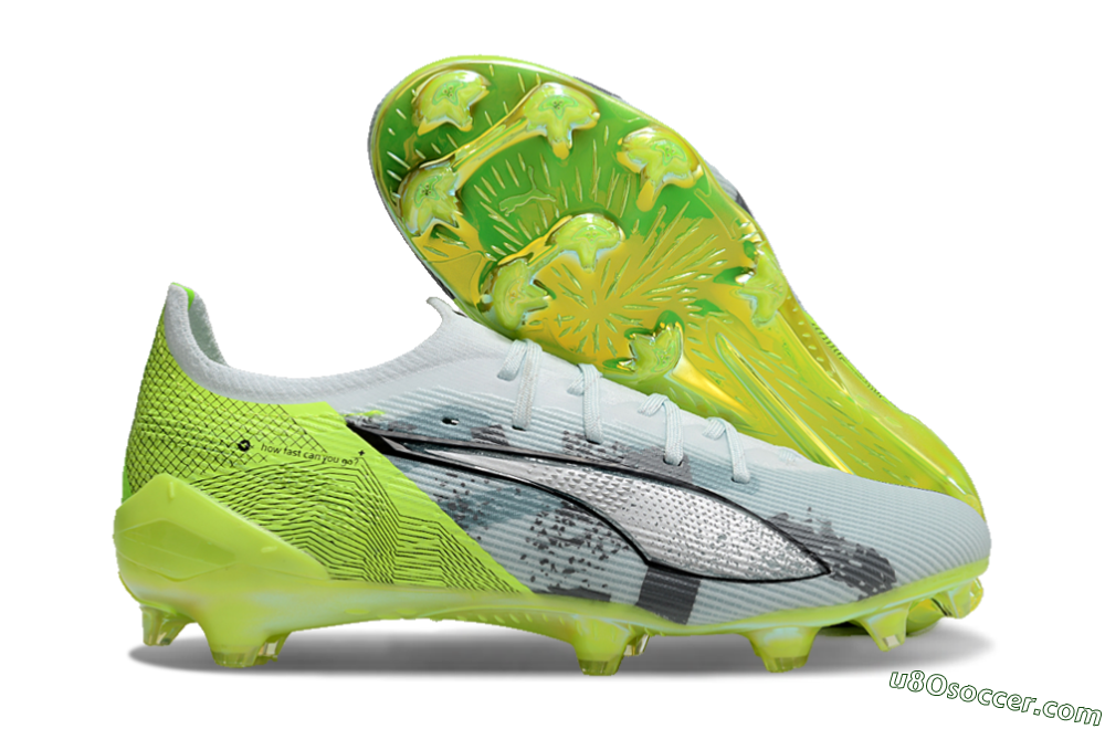 Puma Ultra Ultimate FG Firm Ground Soccer Cleats - Jade/White/Yellow 1