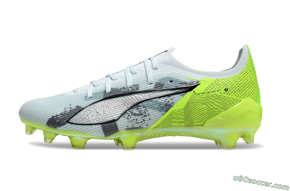 Puma Ultra Ultimate FG Firm Ground Soccer Cleats - Jade/White/Yellow 2