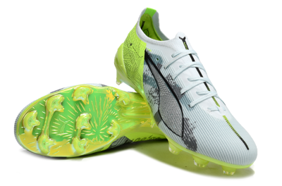 Puma Ultra Ultimate FG Firm Ground Soccer Cleats - Jade/White/Yellow