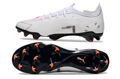 Puma Future Ultimate FG Firm Ground Soccer Cleats - White/Pink/Black
