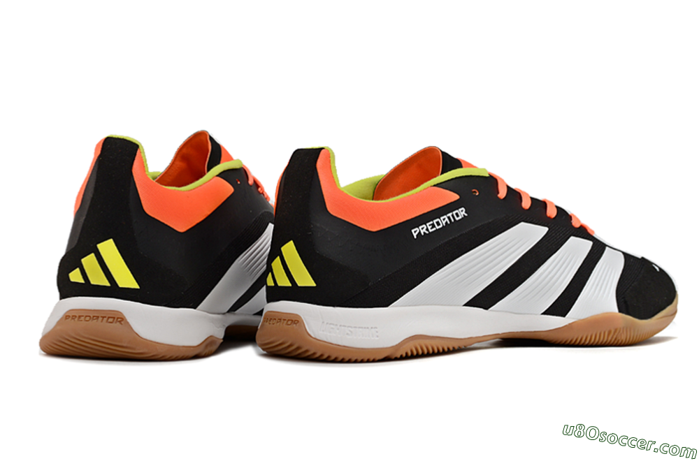 Adidas Predator 24 Elite IC Indoor & Futsal Soccer Shoes - Black/White/Red 6