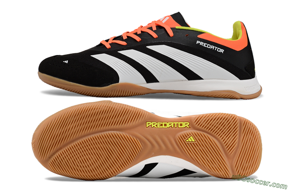 Adidas Predator 24 Elite IC Indoor & Futsal Soccer Shoes - Black/White/Red 0