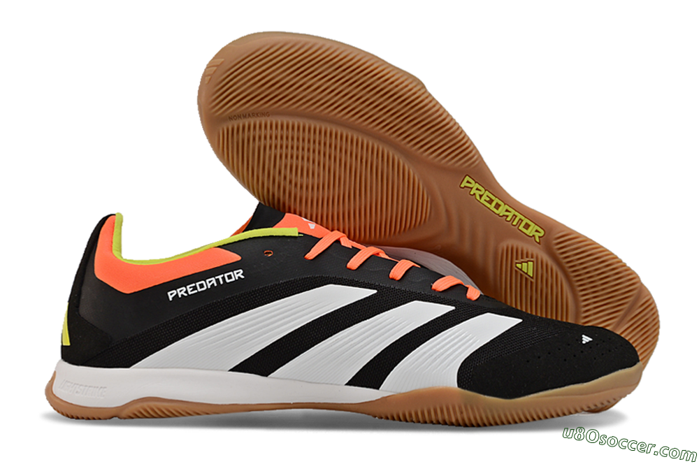 Adidas Predator 24 Elite IC Indoor & Futsal Soccer Shoes - Black/White/Red 1