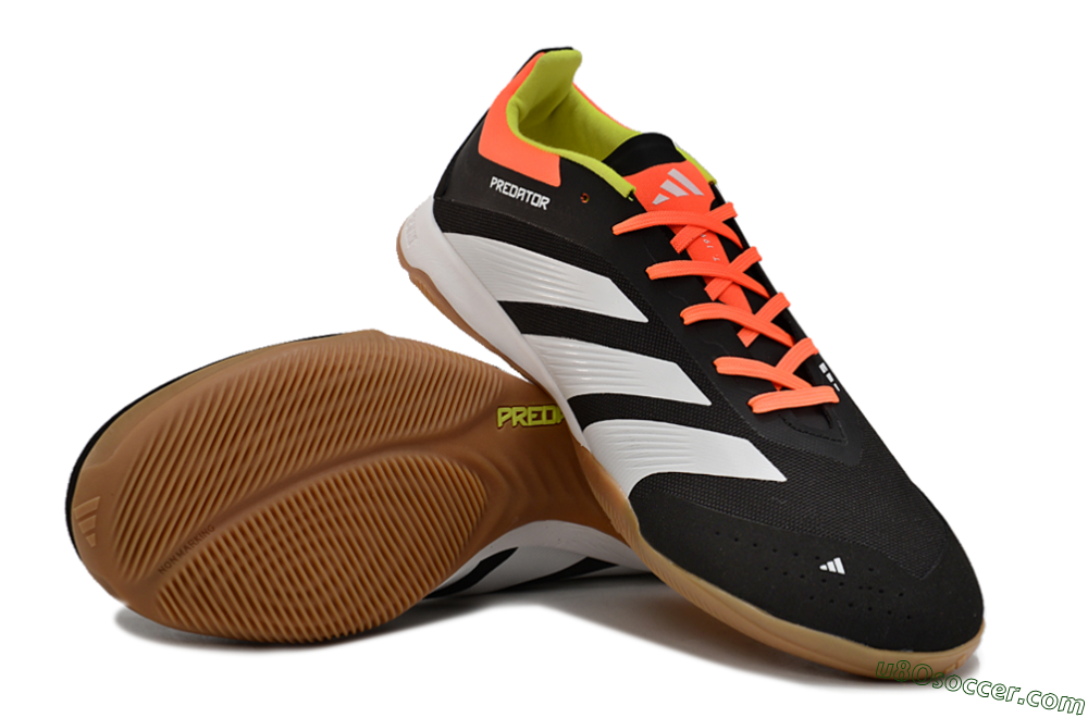 Adidas Predator 24 Elite IC Indoor & Futsal Soccer Shoes - Black/White/Red 3