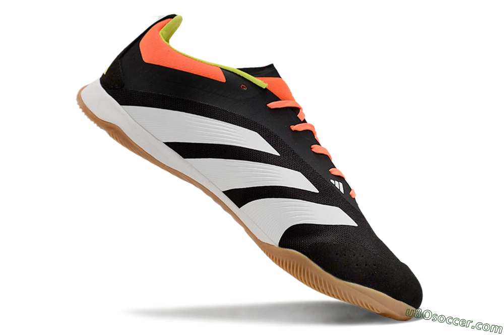 Adidas Predator 24 Elite IC Indoor & Futsal Soccer Shoes - Black/White/Red 4