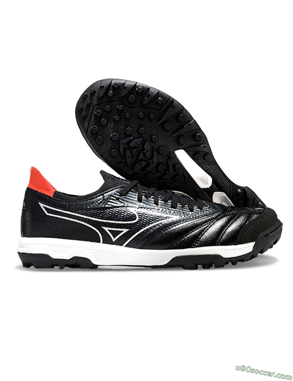 Mizuno Morelia Neo Sala TF Artificial Turf Soccer Shoes - Black/White/Red 1