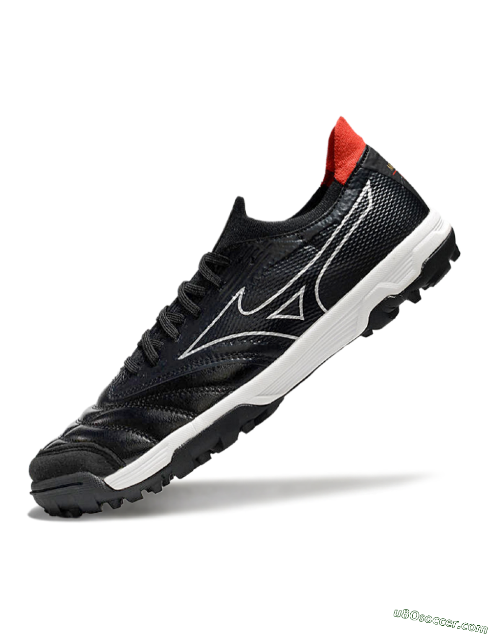 Mizuno Morelia Neo Sala TF Artificial Turf Soccer Shoes - Black/White/Red 5