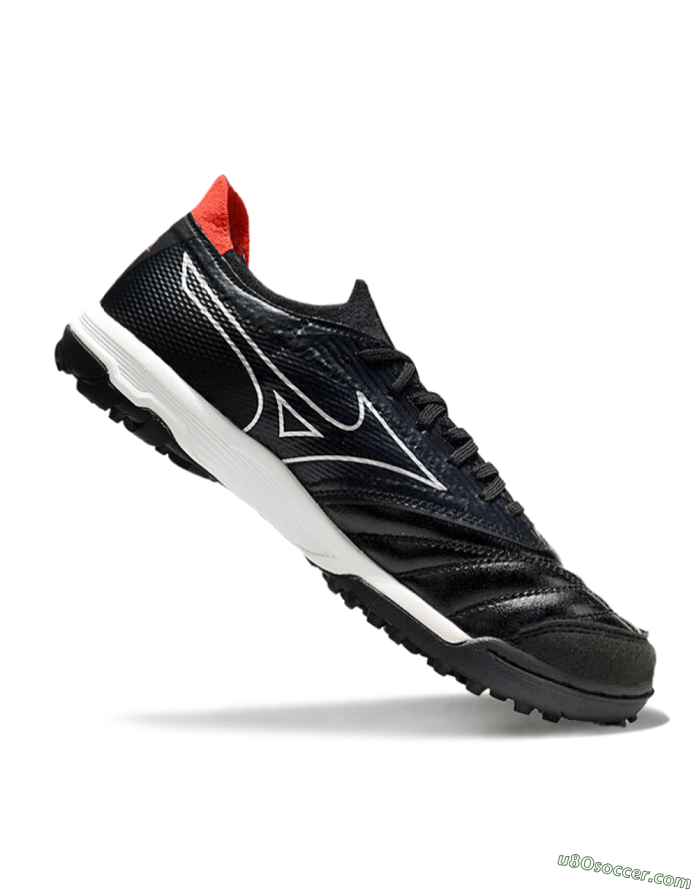 Mizuno Morelia Neo Sala TF Artificial Turf Soccer Shoes - Black/White/Red 4
