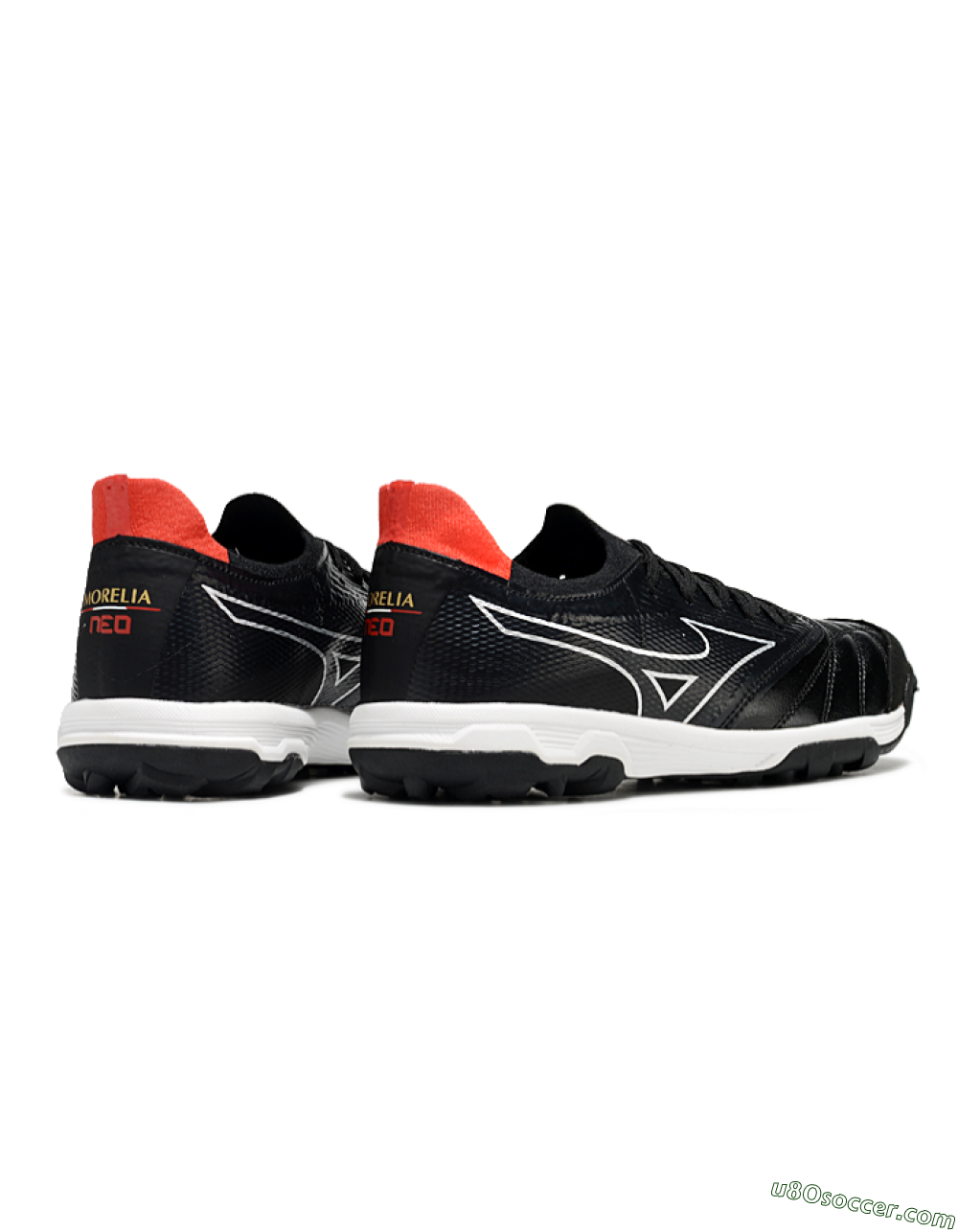 Mizuno Morelia Neo Sala TF Artificial Turf Soccer Shoes - Black/White/Red 6