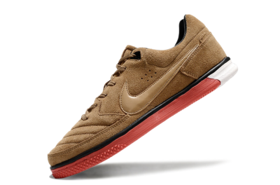 Nike Street Gato IC Indoor & Futsal Soccer Shoes - Brown/Red/White