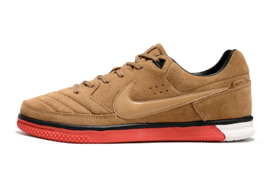 Nike Street Gato IC Indoor & Futsal Soccer Shoes - Brown/Red/White