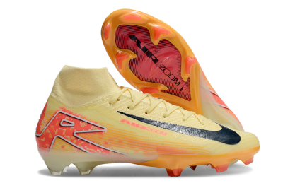 Nike Air Zoom Mercurial Superfly 10 Elite FG Firm Ground Soccer Cleats - Yellow/Red/Black