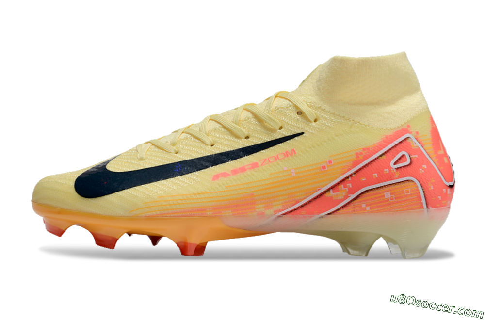 Nike Air Zoom Mercurial Superfly 10 Elite FG Firm Ground Soccer Cleats - Yellow/Red/Black 2