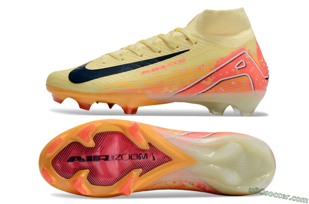 Nike Air Zoom Mercurial Superfly 10 Elite FG Firm Ground Soccer Cleats - Yellow/Red/Black 0
