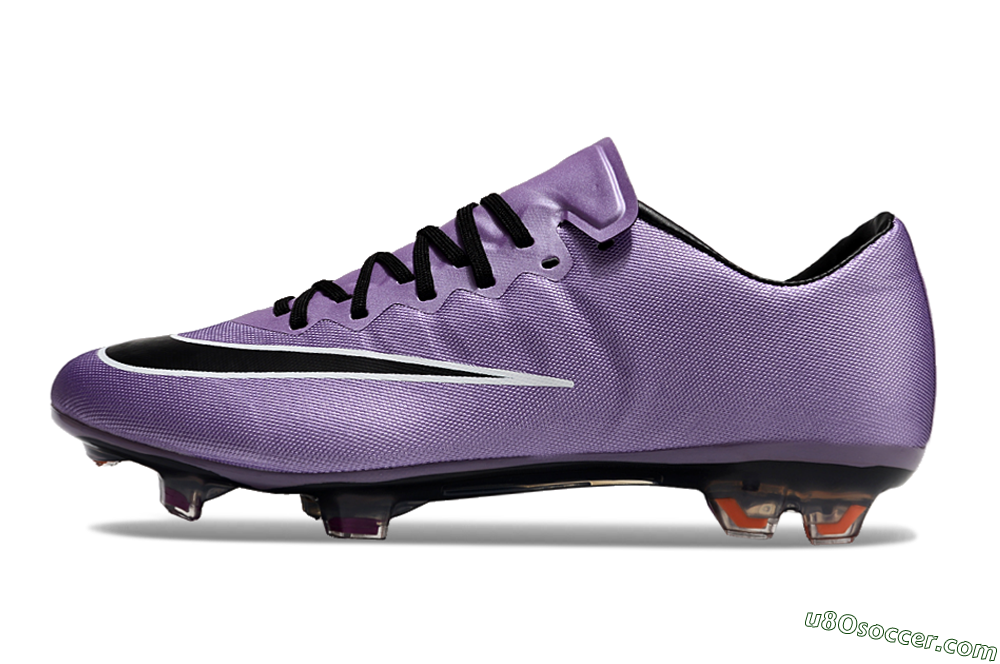 Nike Mercurial Vapor 10 FG Firm Ground Soccer Cleats - Purple/Black/White 2