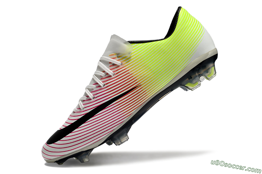 Nike Mercurial Vapor 10 FG Firm Ground Soccer Cleats - Red/Black/Yellow 5