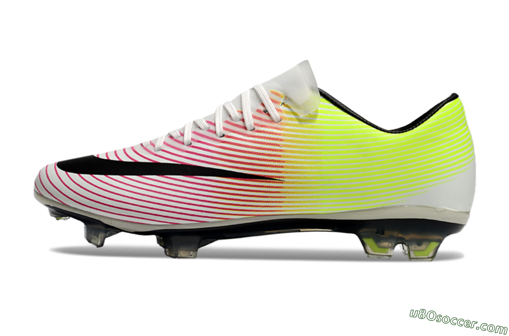 Nike Mercurial Vapor 10 FG Firm Ground Soccer Cleats - Red/Black/Yellow 2