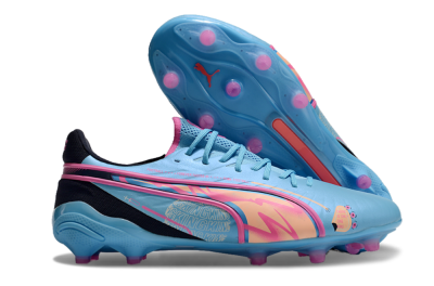 Puma Ultra Ultimate FG Firm Ground Soccer Cleats - Blue/Pink/Black