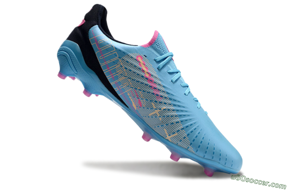 Puma Ultra Ultimate FG Firm Ground Soccer Cleats - Blue/Pink/Black 4
