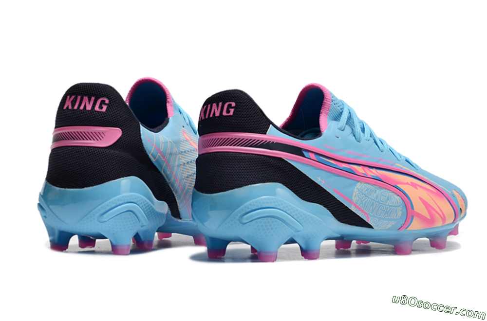 Puma Ultra Ultimate FG Firm Ground Soccer Cleats - Blue/Pink/Black 6