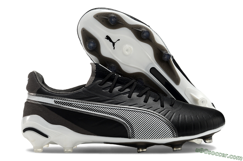 Puma Ultra Ultimate FG Firm Ground Soccer Cleats - Black/White/Grey 1