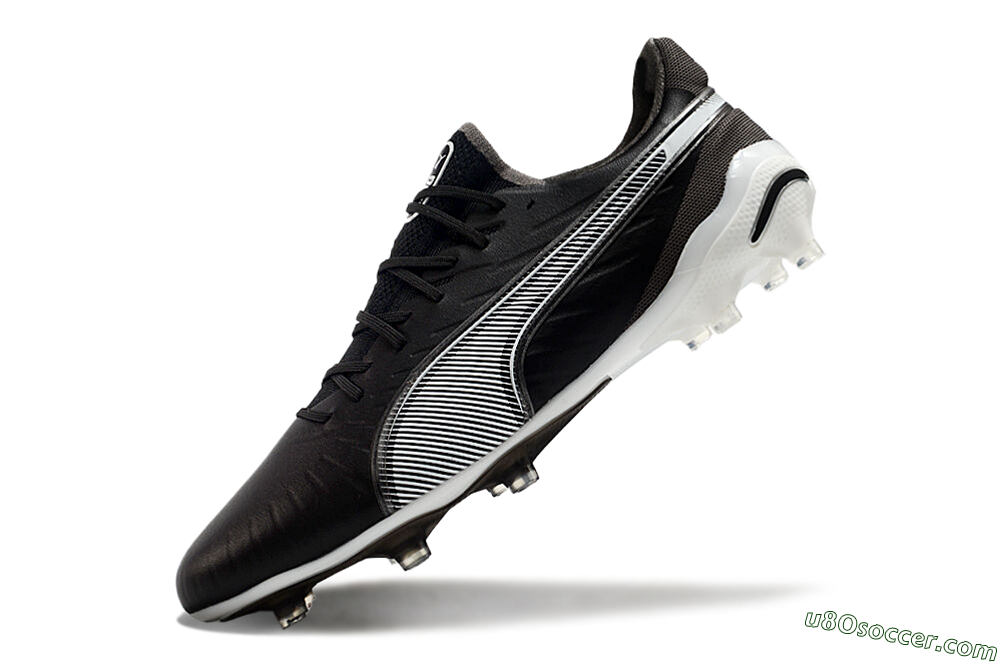 Puma Ultra Ultimate FG Firm Ground Soccer Cleats - Black/White/Grey 5