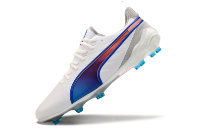 Puma Ultra Ultimate FG Firm Ground Soccer Cleats - White/Blue/Red