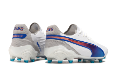 Puma Ultra Ultimate FG Firm Ground Soccer Cleats - White/Blue/Red