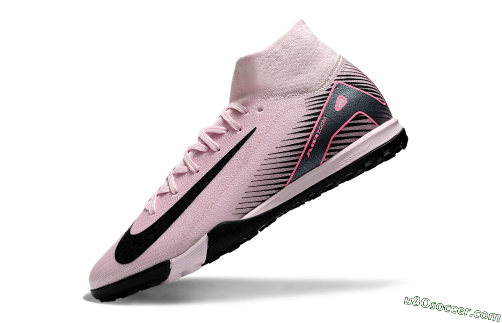 Nike Air Zoom Mercurial Superfly 10 Elite TF Artificial Turf Soccer Shoes - Pink/Black 5