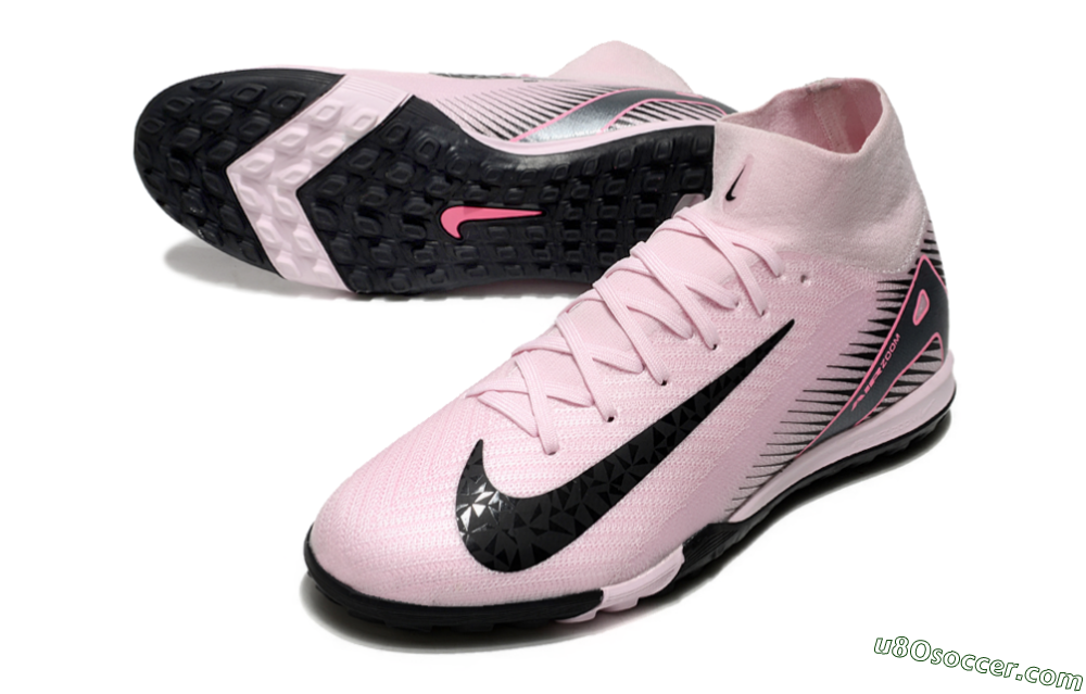 Nike Air Zoom Mercurial Superfly 10 Elite TF Artificial Turf Soccer Shoes - Pink/Black 3