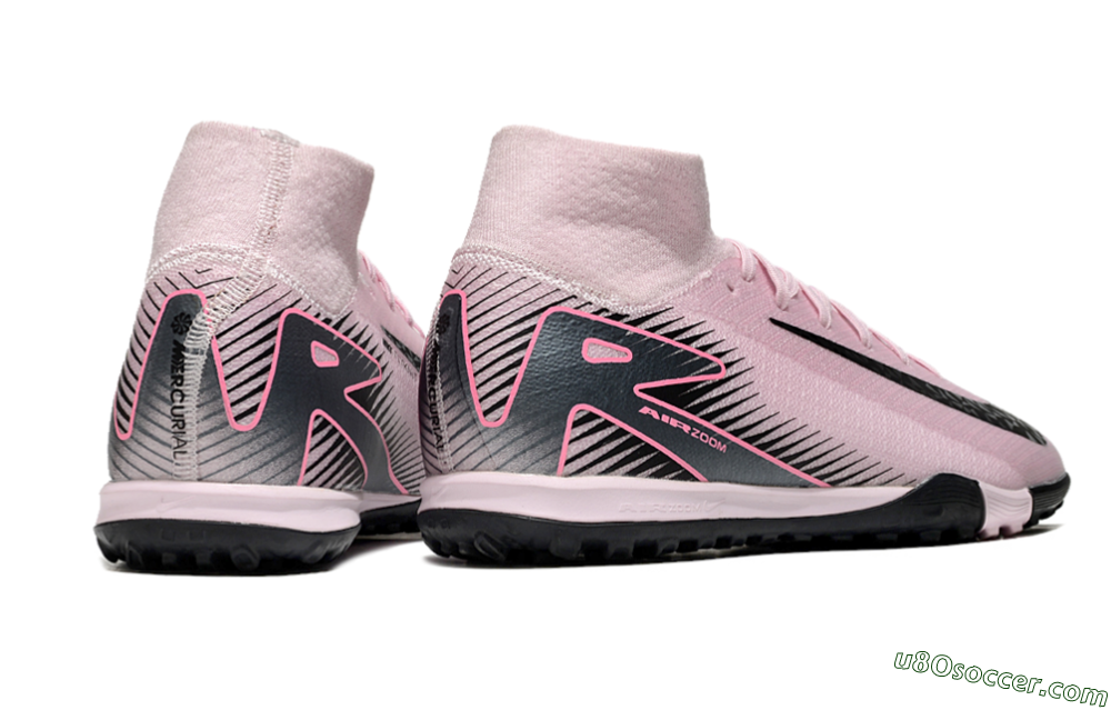 Nike Air Zoom Mercurial Superfly 10 Elite TF Artificial Turf Soccer Shoes - Pink/Black 6